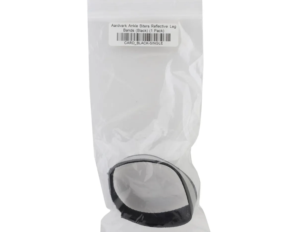 Aardvark Ankle Biters Reflective Leg Bands (Black) (Single)