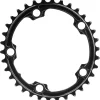 Absolute Black Premium Oval Chainrings (Black) (2 x 10/11 Speed) (110mm BCD) (Inner) (34T)