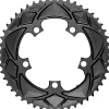 Absolute Black Round Chainring (Black) (2 x 10/11/12 Speed) (110mm BCD) (Outer) (52T)