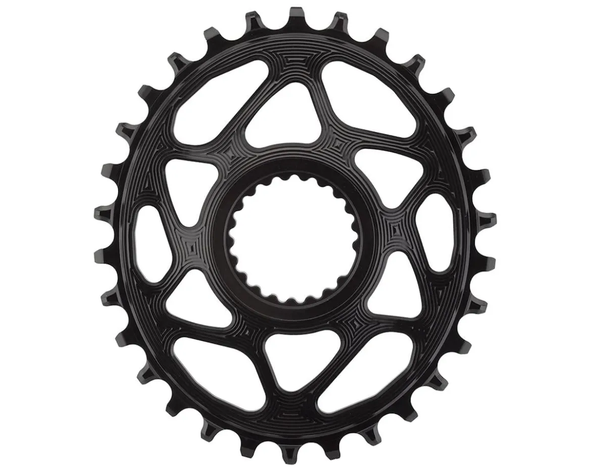 Absolute Black Shimano Direct Mount Oval Chainring (Black) (1 x 12 Speed) (Single) (30T) (3mm Offset)