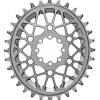 Absolute Black SRAM T-Type Oval 8-Blot Direct Mount Chainring (Titanium Grey) (Single) (30T) (3mm Offset/Boost)