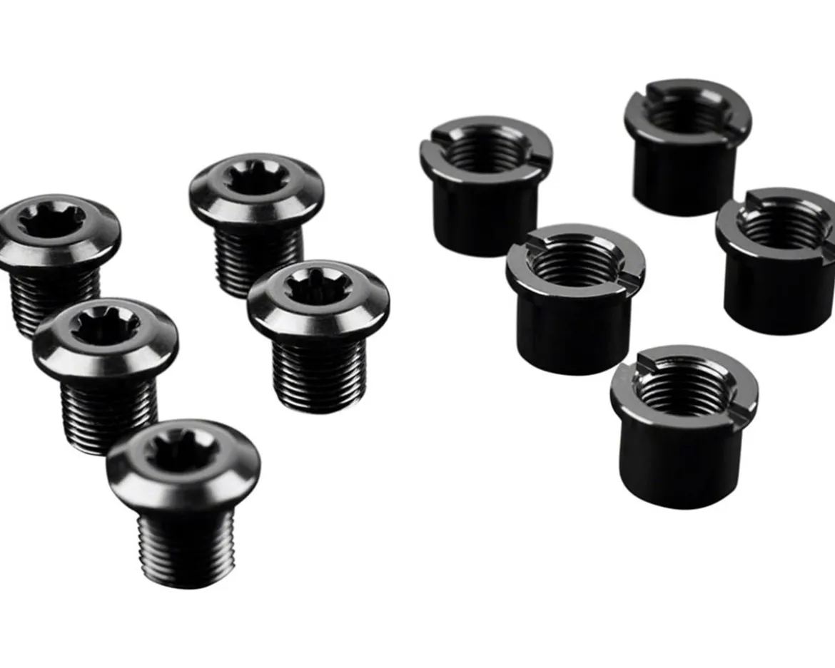 Absolute Black T-30 Chainring Bolt Set (5x Bolts & Nuts) (Long)