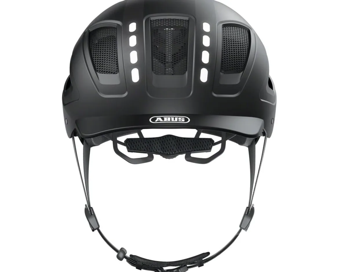 Abus Hyban 2.0 Urban Helmet (Signal Black) (52-58cm) (M) (w/Rear LED)