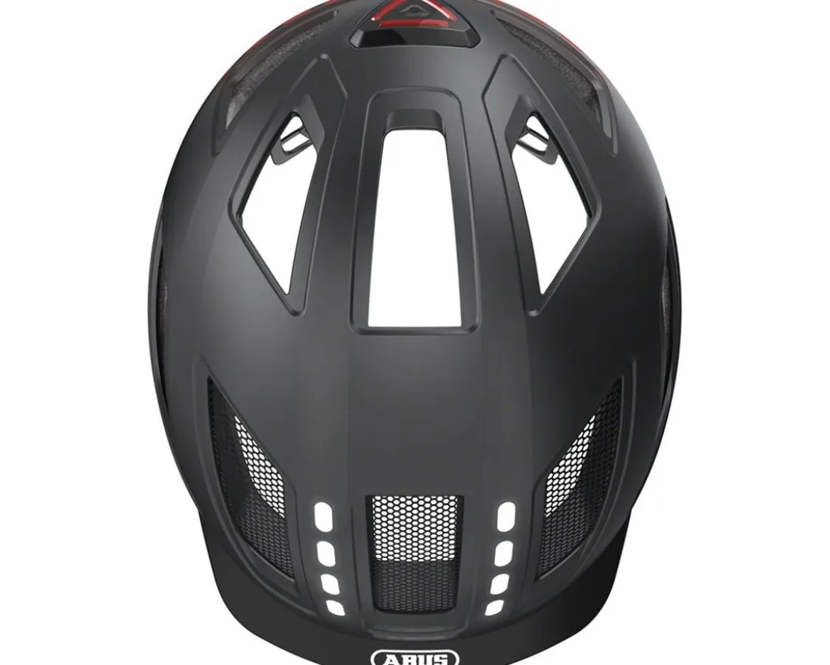 Abus Hyban 2.0 Urban Helmet (Signal Black) (52-58cm) (M) (w/Rear LED)