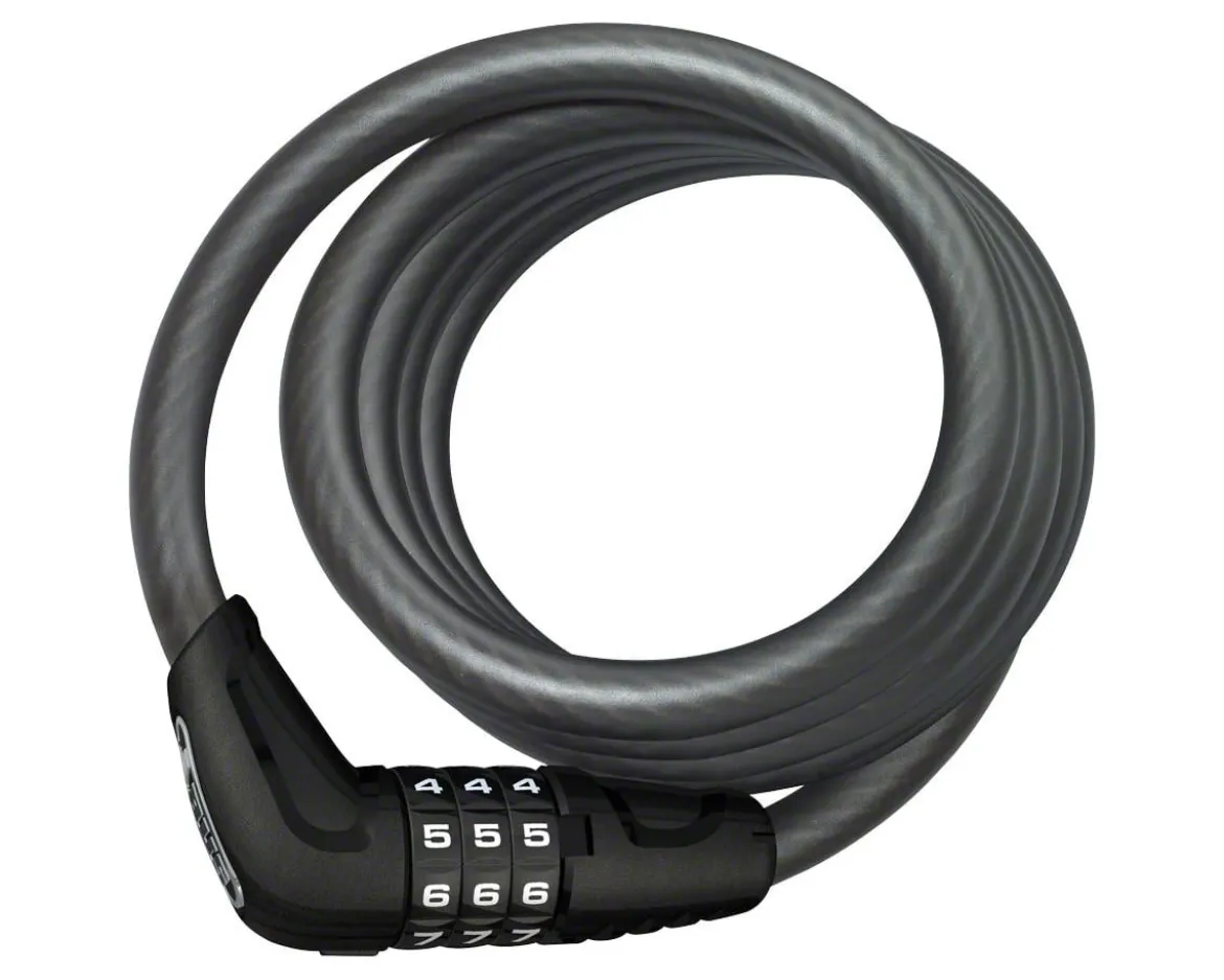 Abus Star 4508 Combination Coiled Cable Lock (Black) (150cm x 8mm)