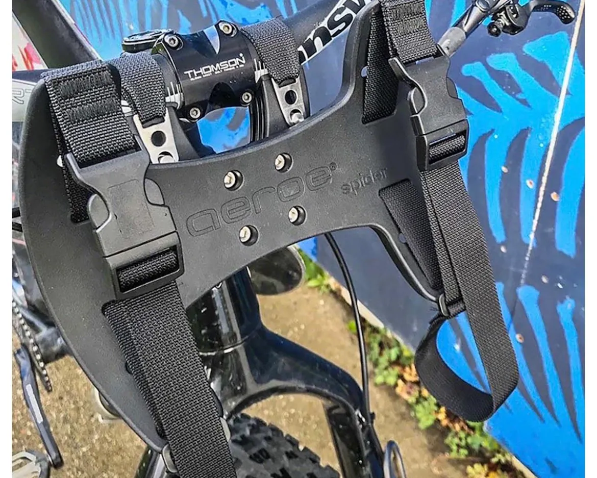 Aeroe Spider Cradle w/ Handlebar & Fork Mount (Black)