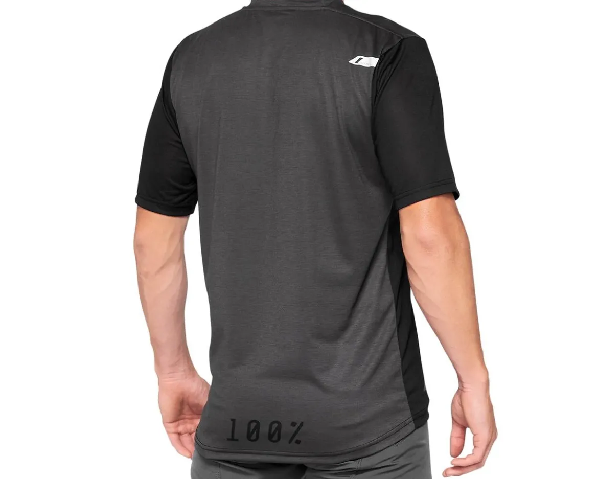 100% Airmatic Jersey (Black/Charcoal) (S)