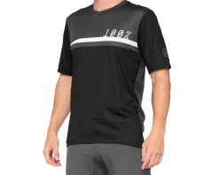 100% Airmatic Jersey (Black/Charcoal) (S)