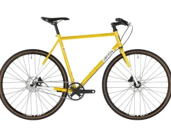 All-City Super Professional Flat Bar Single Speed Bike (Lemon Dab) (43cm)