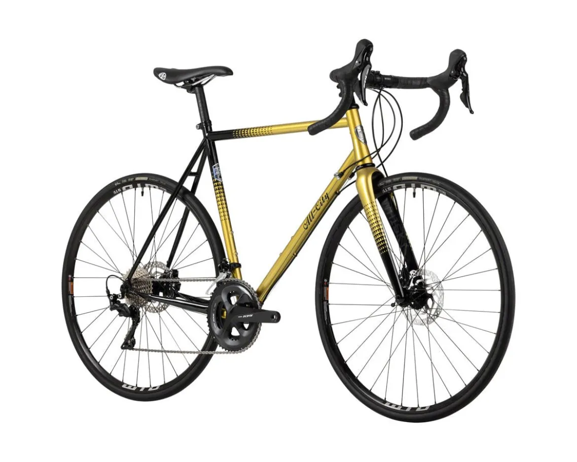 All-City Zig Zag Road Bike (Golden Leopard) (Shimano 105) (Steel Frame) (46cm)