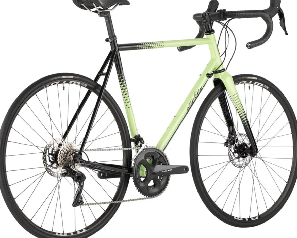 All-City Zig Zag Road Bike (Honeydew Bling) (Shimano 105) (Steel Frame) (46cm)