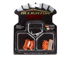 Alligator Turbo Disc Brake Pads (Organic) (w/ Fins) (SRAM Guide, Avid Trail) (1 Pair)