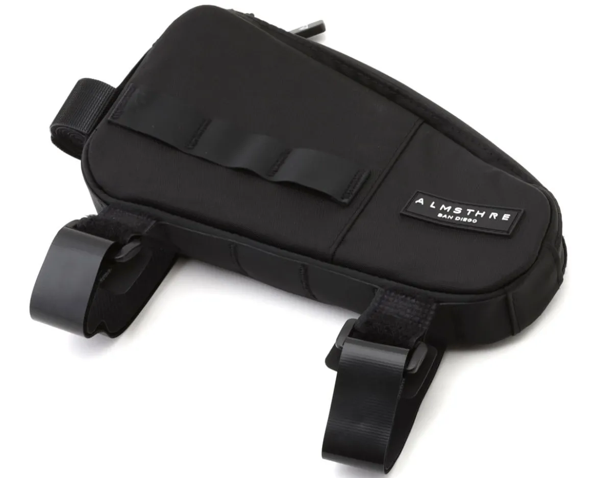 Almsthre Reverse Top Tube Bag (Midnight Black) (.55L)