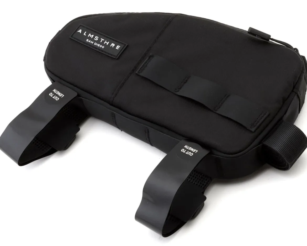 Almsthre Reverse Top Tube Bag (Midnight Black) (.55L)