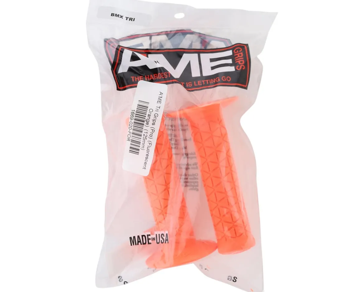A'ME Tri Grips (Fluorescent Orange) (125mm)