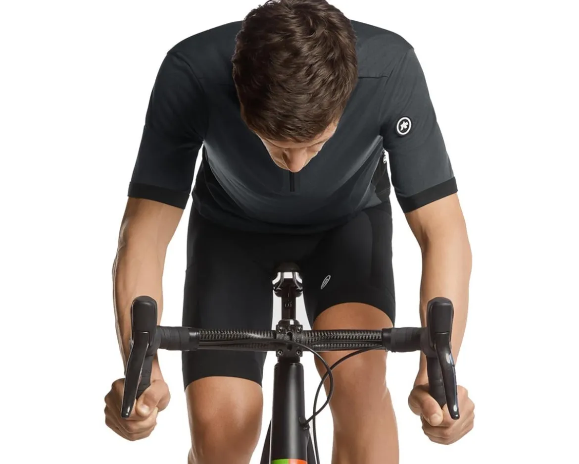 Assos MILLE GTC C2 Short Sleeve Jersey (Torpedo Grey) (L)
