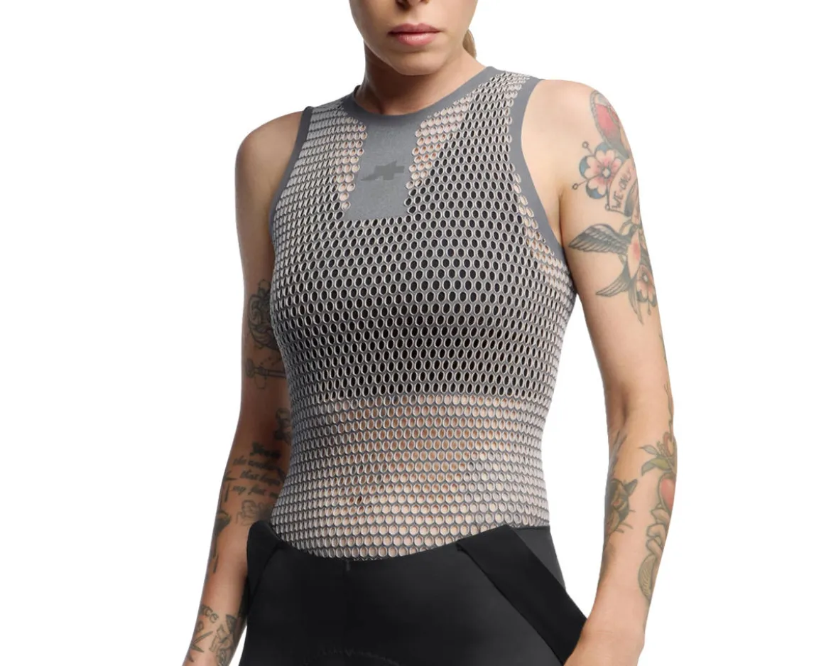 Assos Racing NS Sleeveless Skin Layer P1 Base Layer (Ice Grey) (Assos Size I)