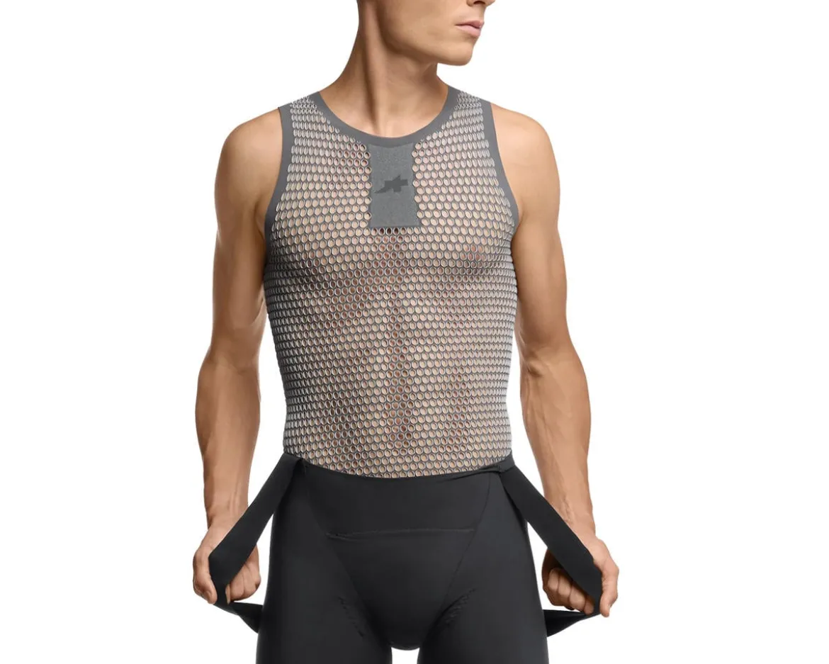Assos Racing NS Sleeveless Skin Layer P1 Base Layer (Ice Grey) (Assos Size I)