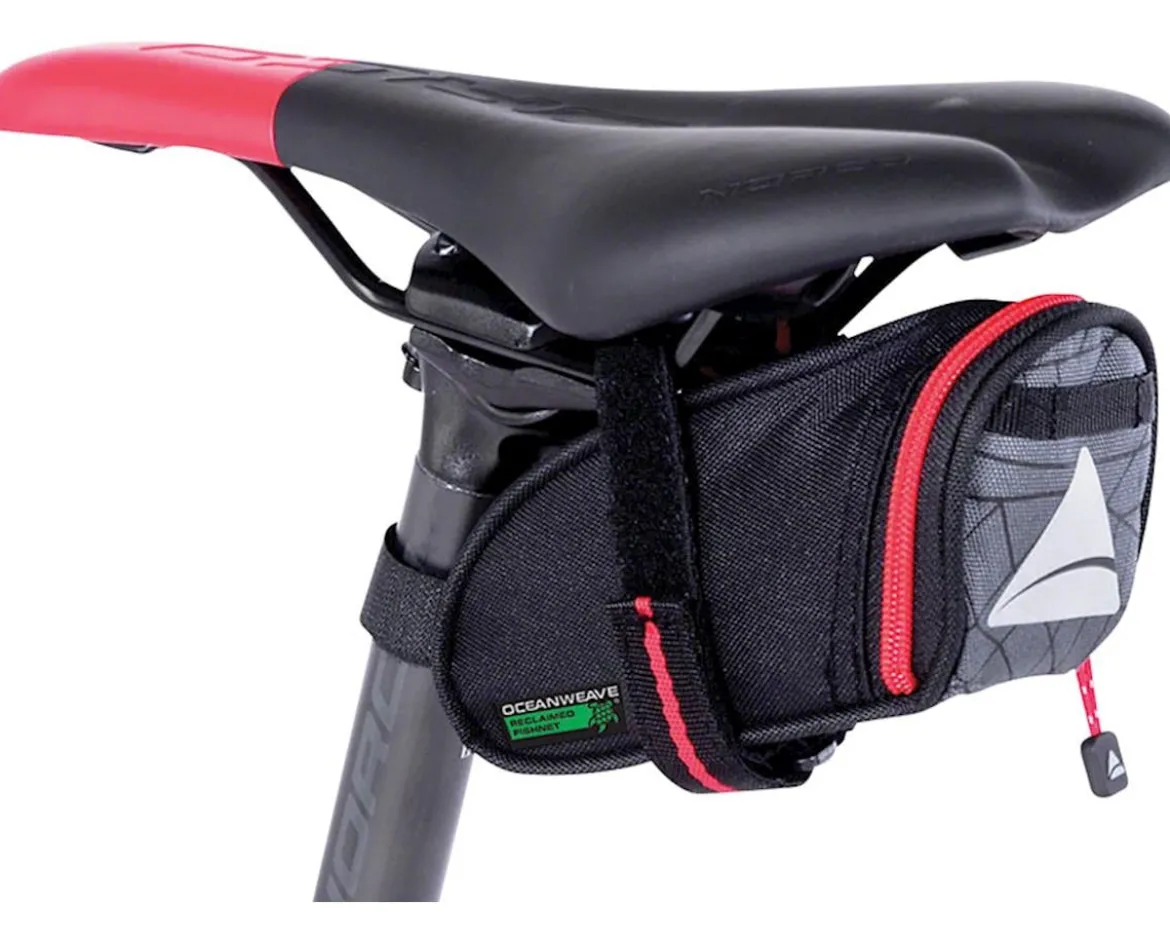 Axiom Seymour Oceanweave Wedge Saddle Bag (Black/Grey) (0.5L)