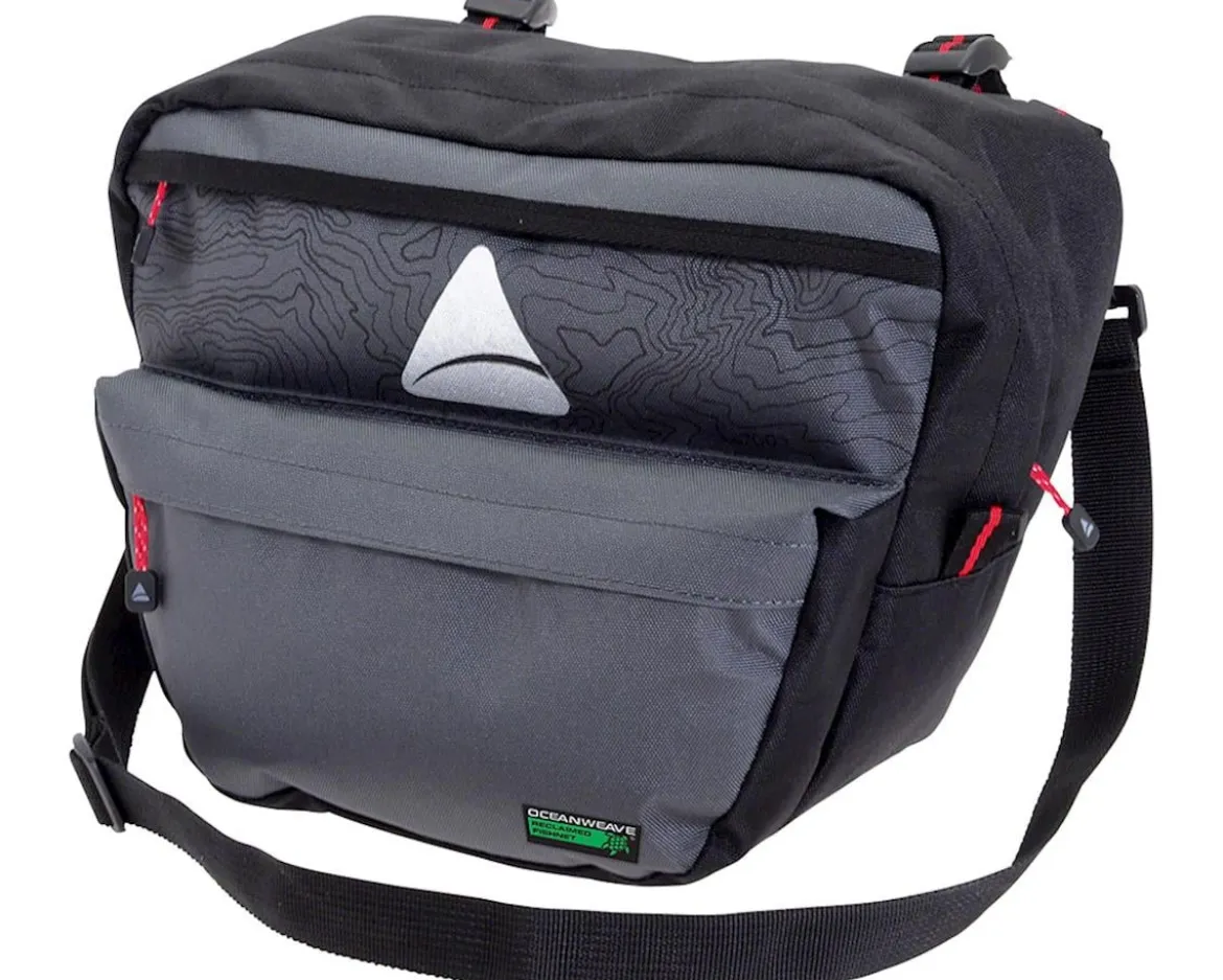 Axiom Seymour Oceanweave P7 Handlebar Bag (Black/Grey) (7L)
