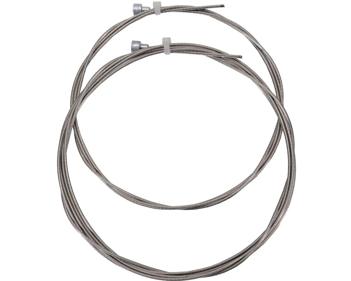 Aztec Brake Cables (Stainless) (2 Pack) (1.6mm) (1200/2200mm) (Mountain Cable)