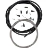 Aztec Super Slic Brake Cables (Black) (Stainless) (2 Pack) (1.5mm) (1800mm) (Mountain Cable) (w/ Housing)
