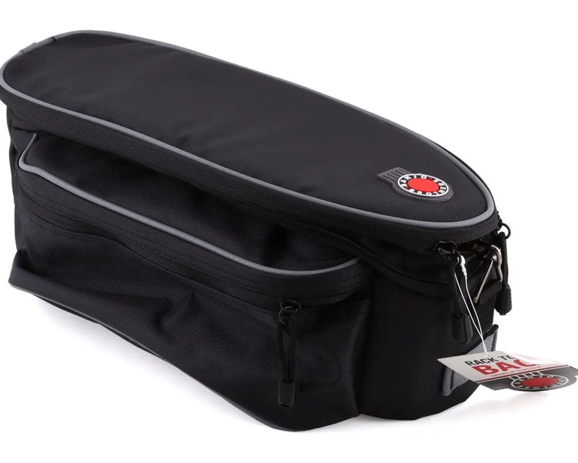 Banjo Brothers Expanding Rack Top Bag (Black) (12.7-15.2L)
