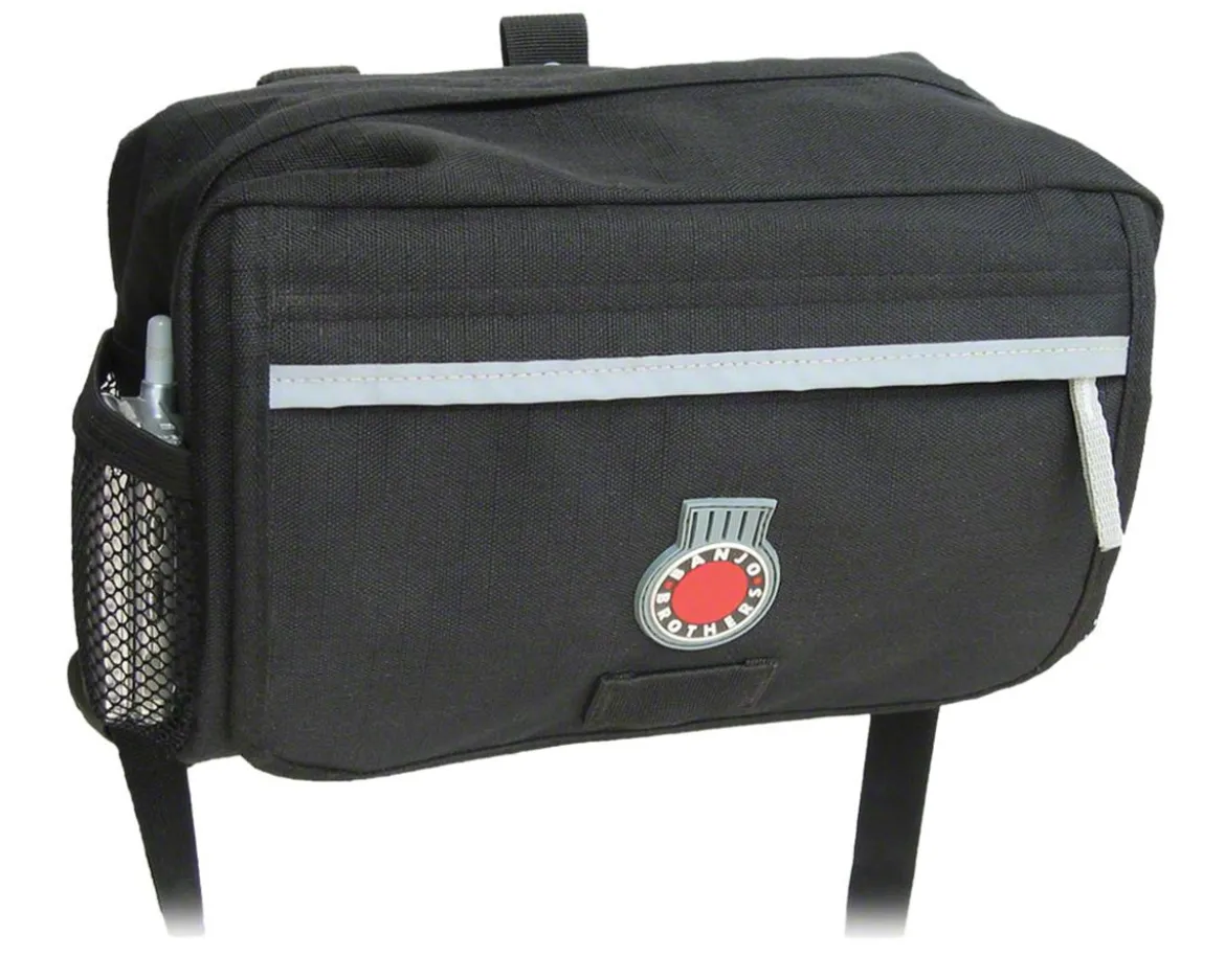 Banjo Brothers Handlebar Bag (Black) (Medium) (4.5 L)