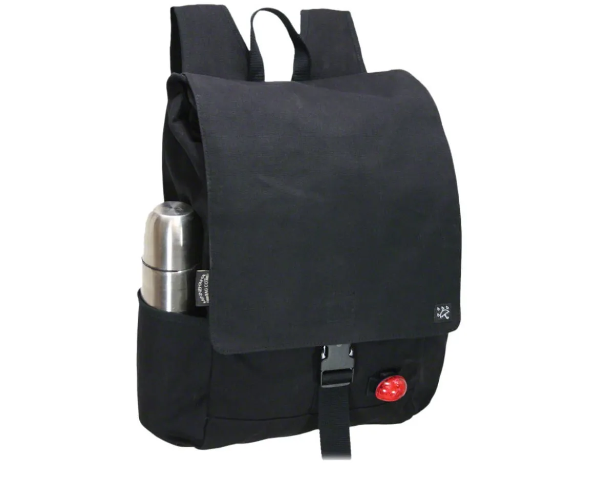 Banjo Brothers Minnehaha Canvas Commuter Backpack (Black)