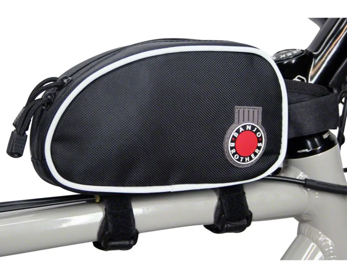 Banjo Brothers Top Tube Bag (Black) (Large) (1.1L)
