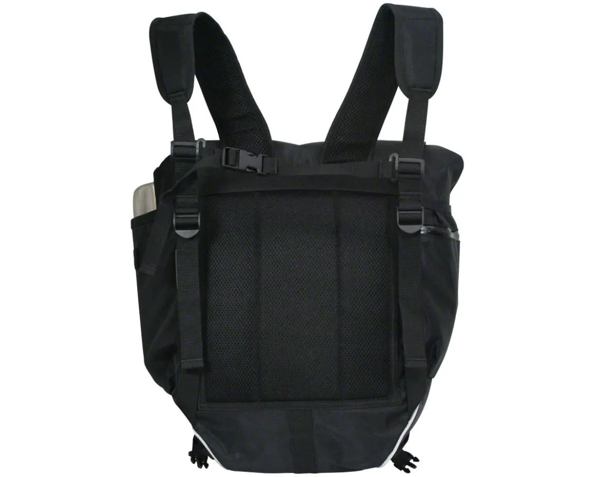Banjo Brothers Waterproof Backpack Pannier (Black) (19L)