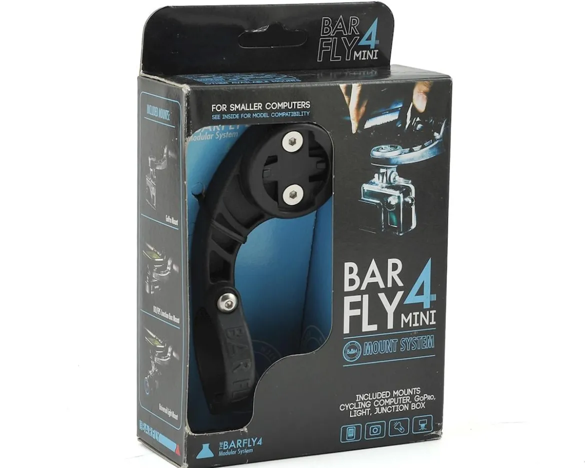 Bar Fly 4 Mini Multi Device Mount System (Black) (31.8/35mm) (Garmin/Wahoo/GoPro & More)
