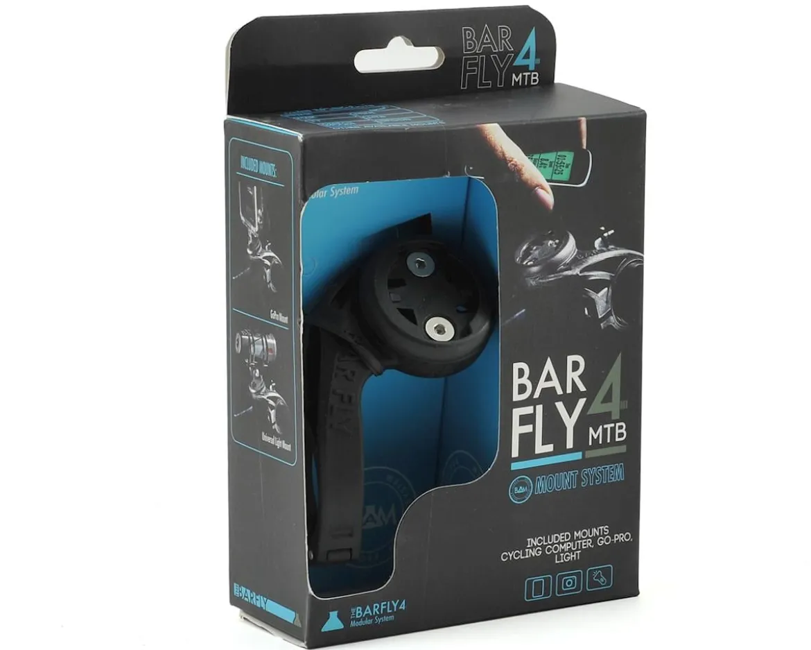 Bar Fly 4 MTB Multi Device Mount System (Black) (31.8/35mm) (Garmin/Wahoo/GoPro & More)
