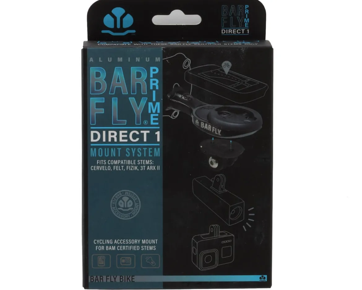 Bar Fly Prime Direct 1 Mount (Black) (For Cervelo Carbon ST-C026, Fizik & 3T ARX II Stems)