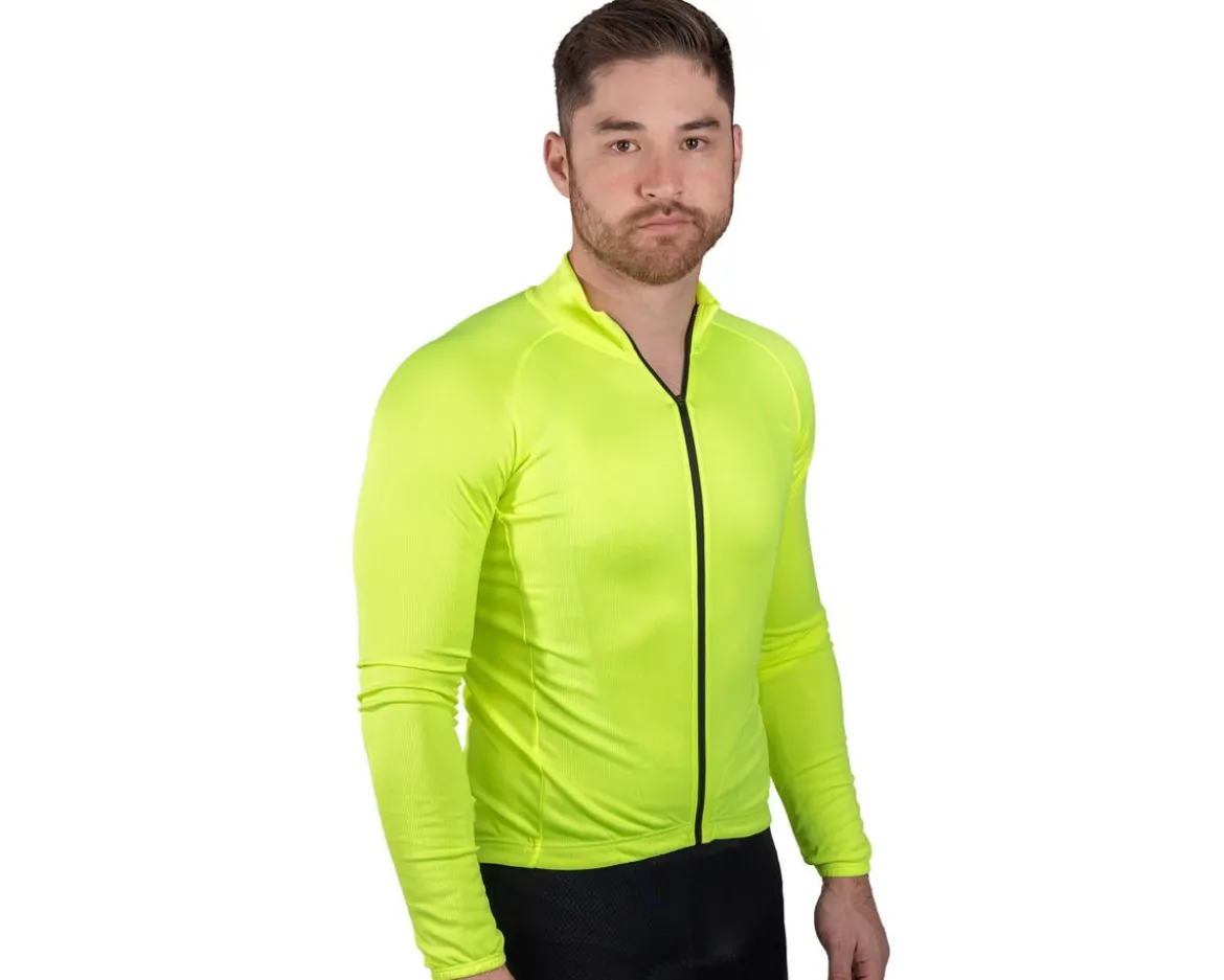 Bellwether Men's Draft Long Sleeve Jersey (Hi-Vis) (M)
