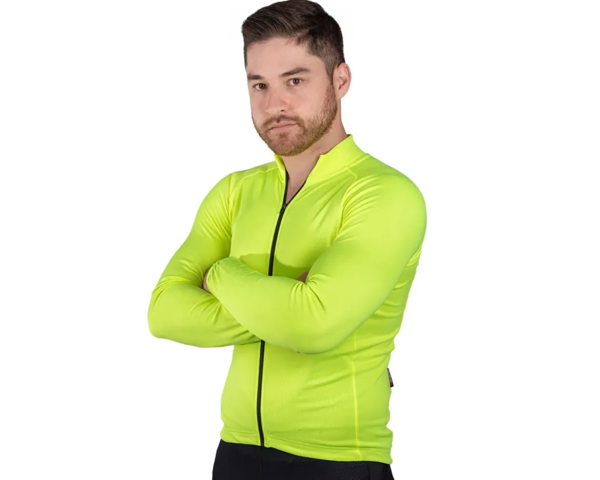 Bellwether Men's Draft Long Sleeve Jersey (Hi-Vis) (M)