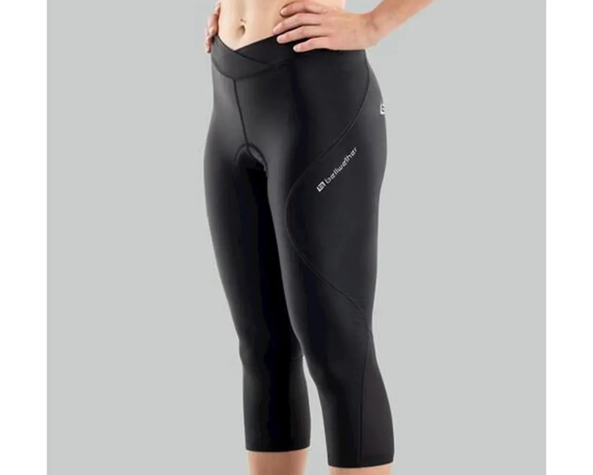 Bellwether Women's Capri Cycling Pant (Black) (XL) (w/ Chamois)