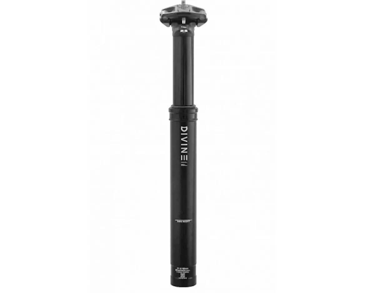 Bike Yoke Divine SL Rascal Dropper Seatpost (Black) (No Remote) (For Kid's MTB) (30.9mm) (320mm) (80mm)