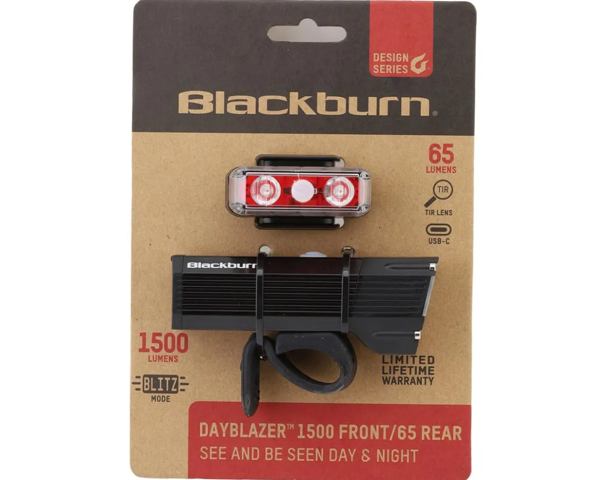 Blackburn Dayblazer 1500 Headlight & Tail Light Set (Black)