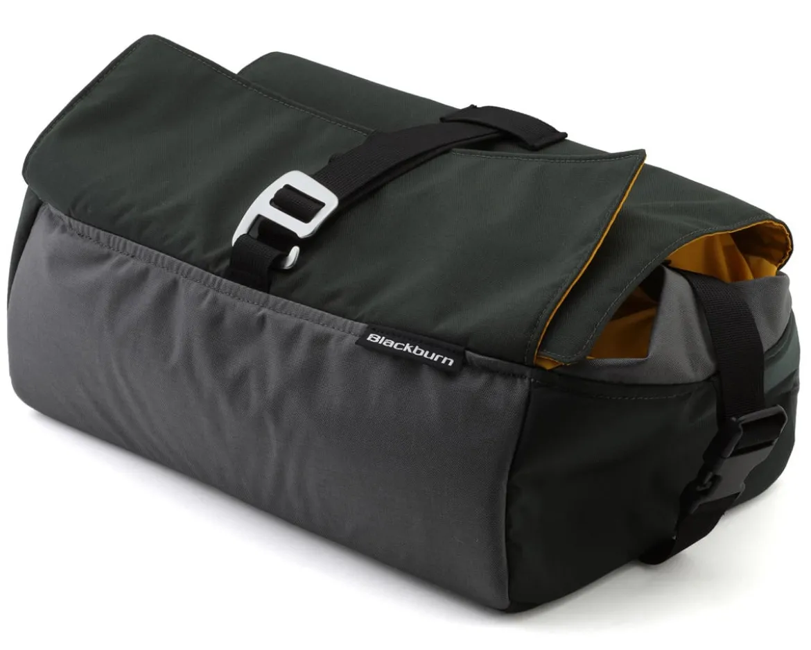 Blackburn Grid Basket Bag (Grey/Green) (22L)