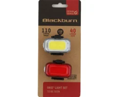 Blackburn GRID Headlight & Tail Light Set (Black)