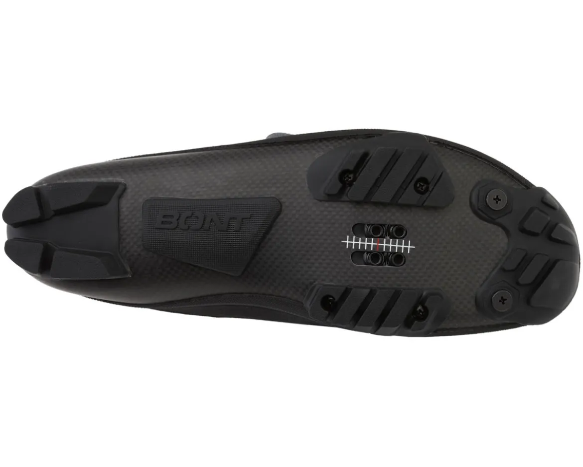 Bont Riot G Gravel/XC MTB Shoes (Black) (Wide Fit/Asian Fit) (Bont 44) (Wide)
