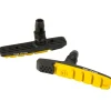 Box Three V-Brake Pads (Yellow) (1 Pair) (Threaded)