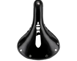 Brooks B17 Imperial Women's Saddle (Black) (Steel Rails) (177mm)