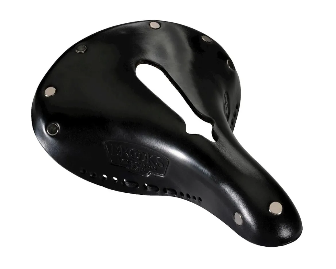 Brooks B17 Imperial Women's Saddle (Black) (Steel Rails) (177mm)