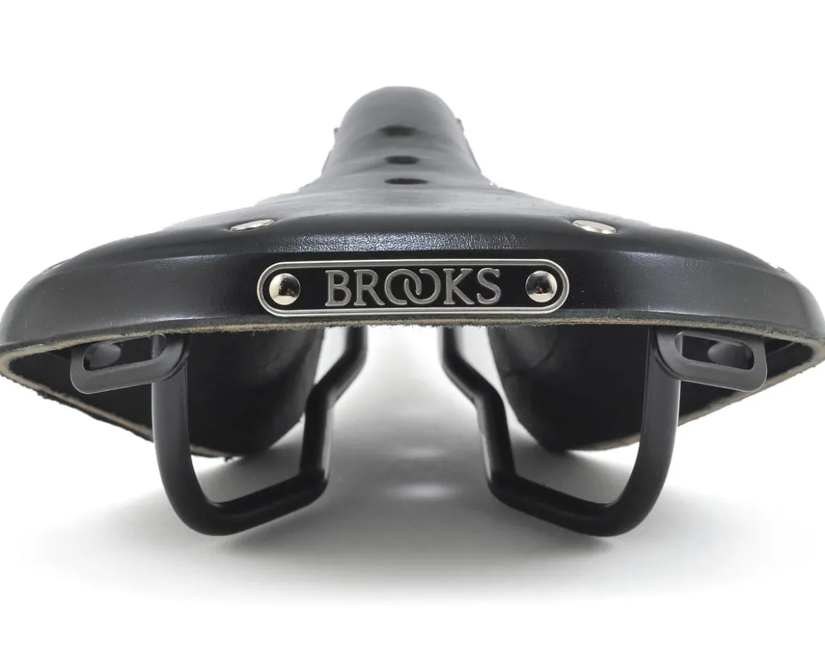 Brooks B17 Saddle (Black) (Black Steel Rails) (170mm)
