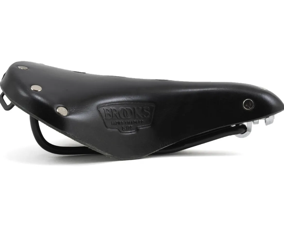 Brooks B17 Women's Saddle (Black) (Black Steel Rails) (177mm)