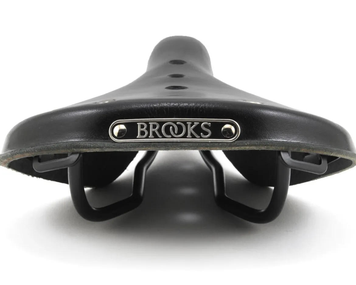 Brooks B17 Women's Saddle (Black) (Black Steel Rails) (177mm)