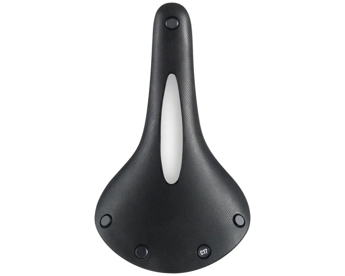 Brooks C17 Cambium Carved Saddle (Black) (Steel Rails) (164mm)
