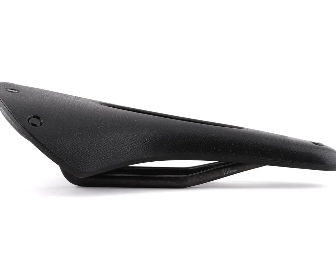 Brooks C13 Cambium Carved Saddle (Black) (Carbon Rails) (158mm)